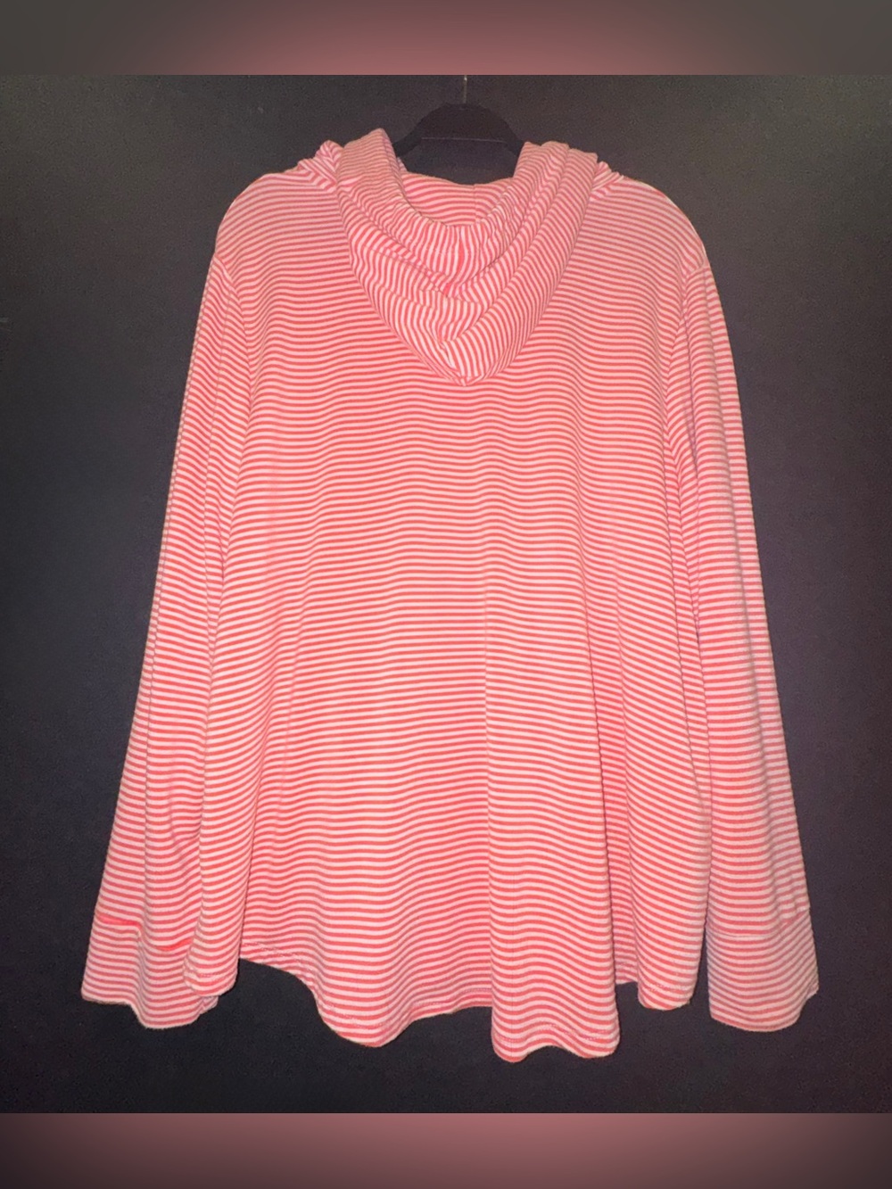 Workshop Republic Striped Plush Knit Tunic Hoodie 2X